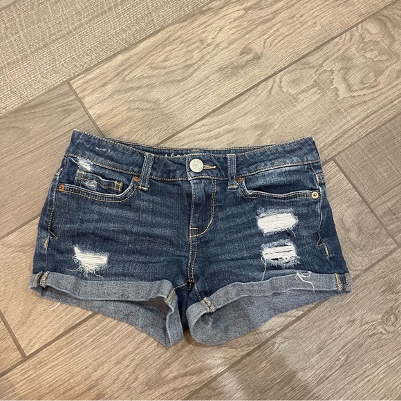 Aeropostale Ripped Denim Shorts - Picture 1 of 4